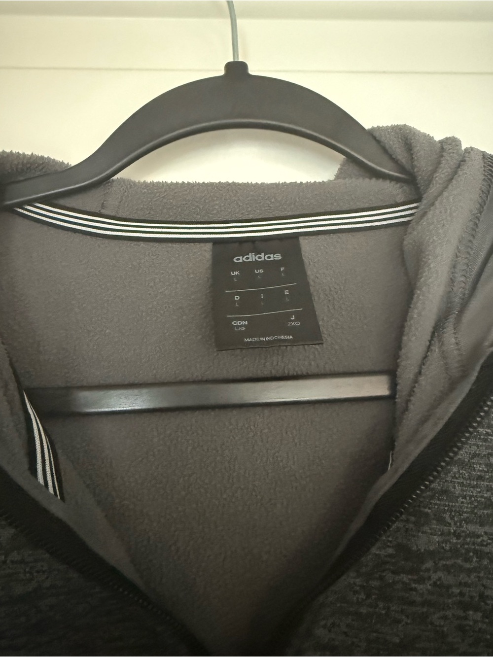 Men’s Adidas Gray Track Jacket - Picture 3 of 5